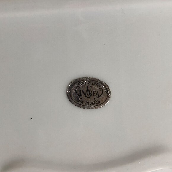 Victorian Hand Painted Porcelain Wall Pocket Vase Vintage Andrea By Sadek Japan - Picture 3 of 7